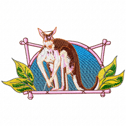 Gazelle Embroidery Design 5 Gazelle Embroidery Design 5
